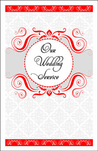 Wedding Program Cover Template 13D - Graphic 11